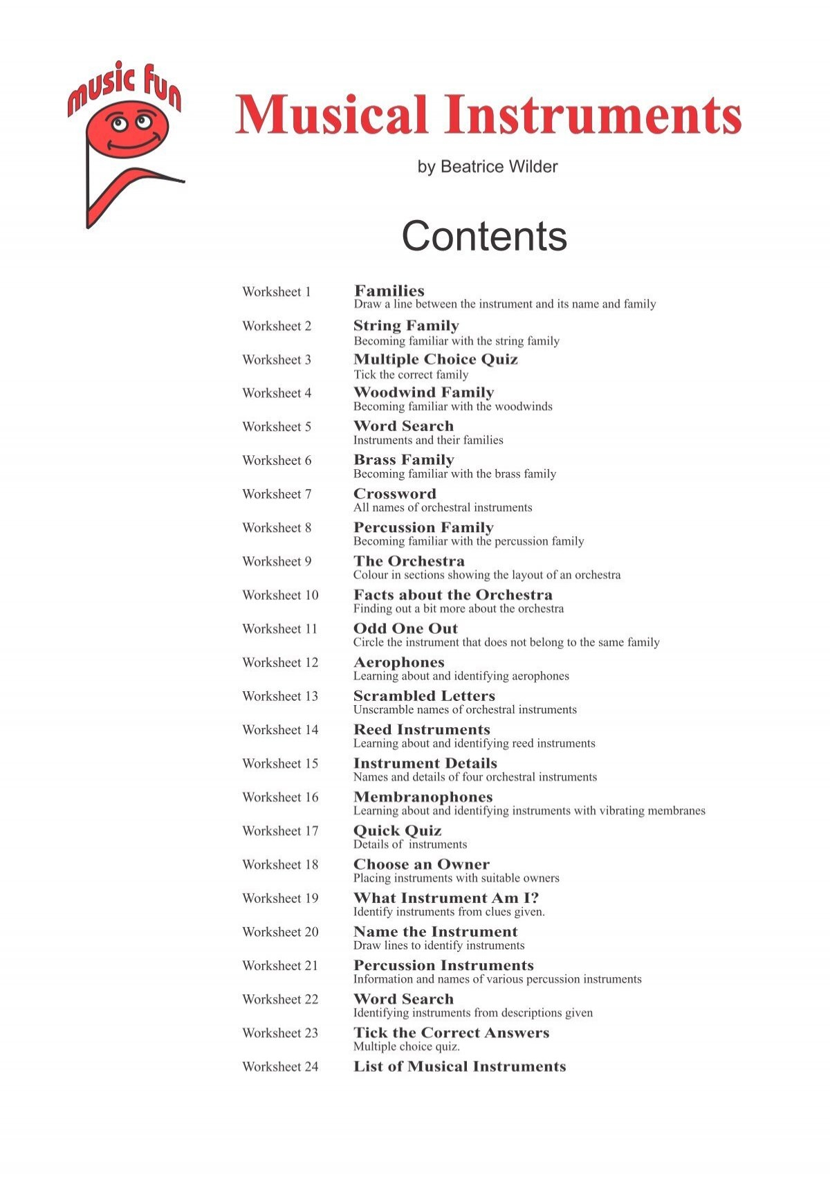 Musical Instruments Music Fun