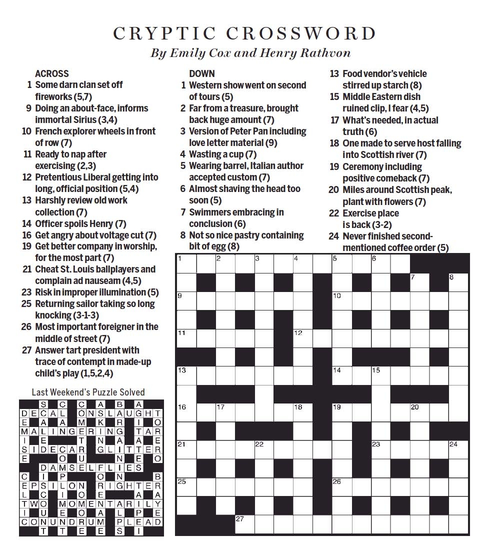 National Post Cryptic Crossword Forum Saturday May 15 2021 Birthday Celebration National Post Cryptic Crossword Forum Saturday May 15 2021 Birthday Celebration
