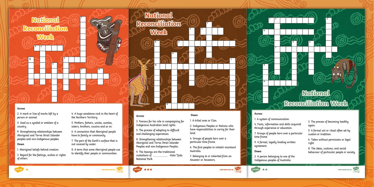 National Reconciliation Week Crossword Pack