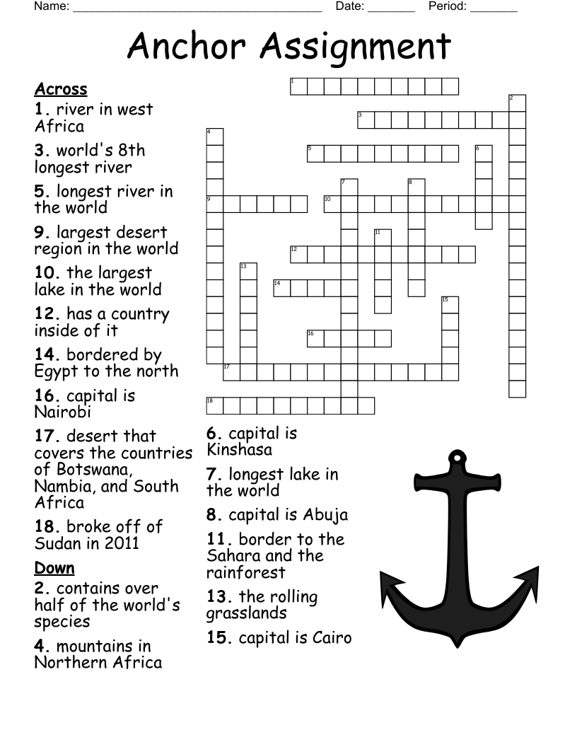 Nigeria Crossword Puzzle WordMint