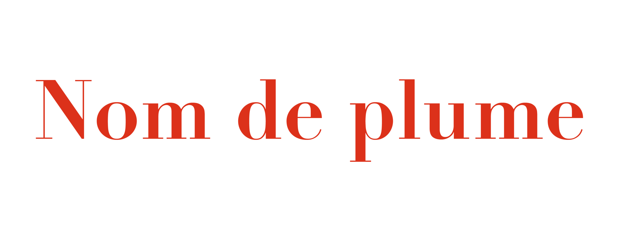 Nom De Plume Word Daily