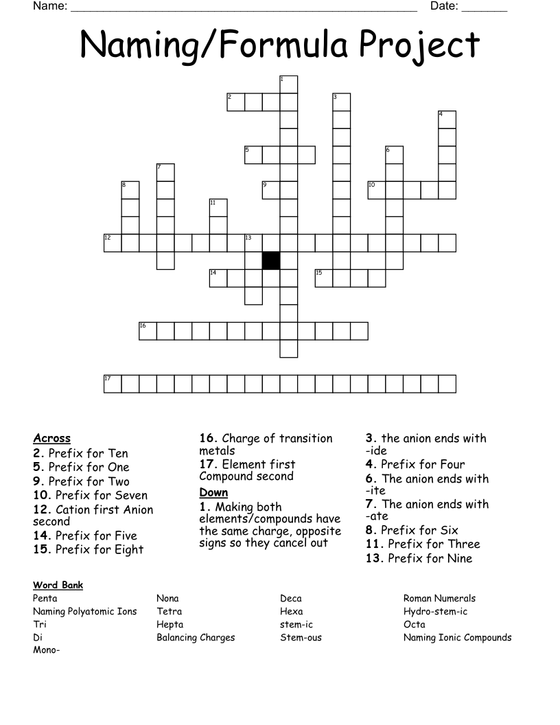 Numerical Prefix For 10 Or More Word Search WordMint