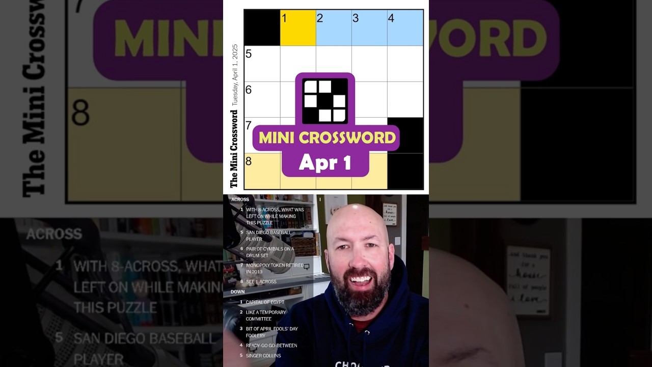 NYT Mini Crossword Apr 1 YouTube