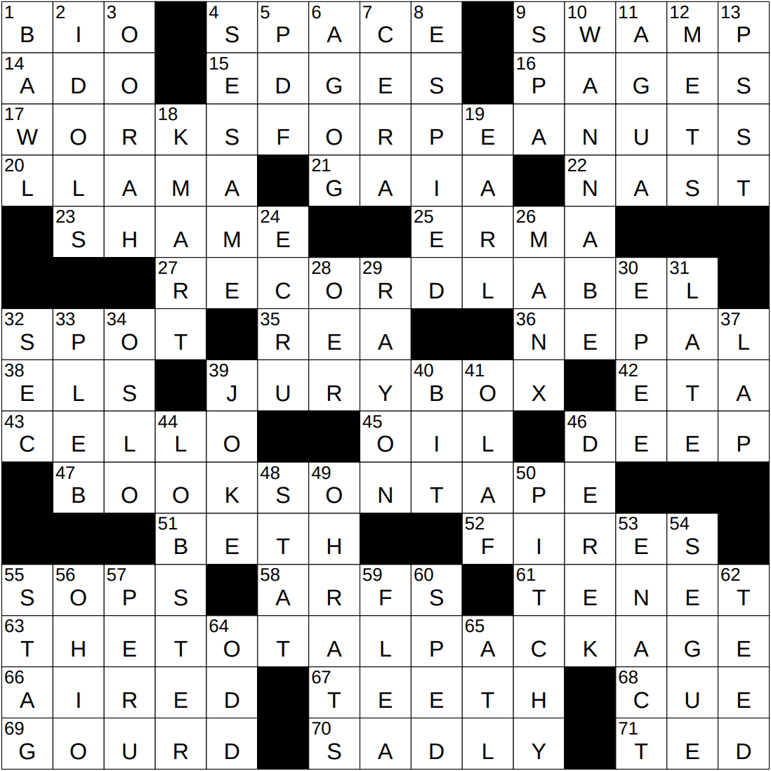 NYXCrossword Answers To The New York Times Crossword
