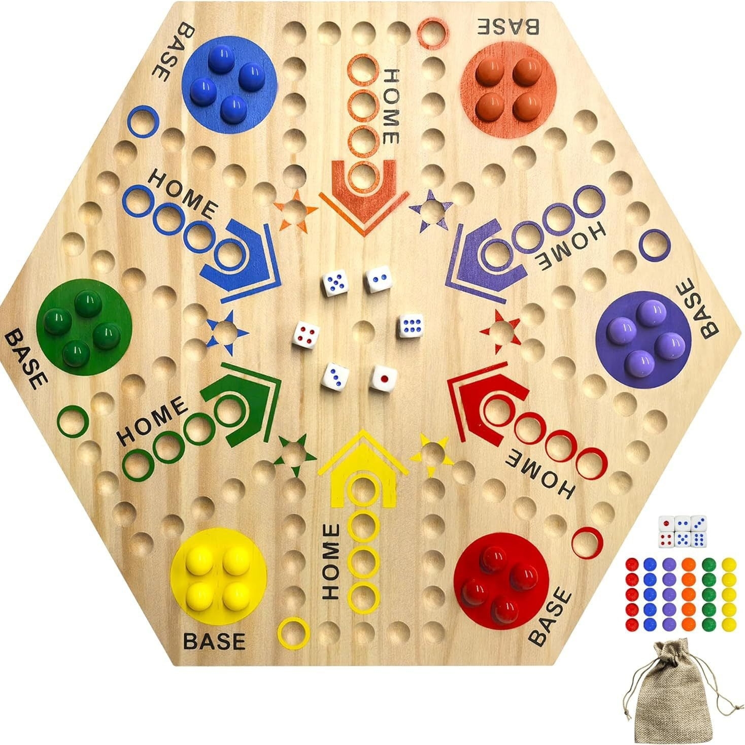 Original Marble Game Wahoo Board Game Double Sided Painted Wooden Fast Track Board Game For 6 And 4 Players 6 Colors 24 Marbles 6 Dice For Family Friends Walmart Original Marble Game Wahoo Board Game Double Sided Painted Wooden Fast Track Board Game For 6 And 4 Players 6 Colors 24 Marbles 6 Dice For Family Friends Walmart
