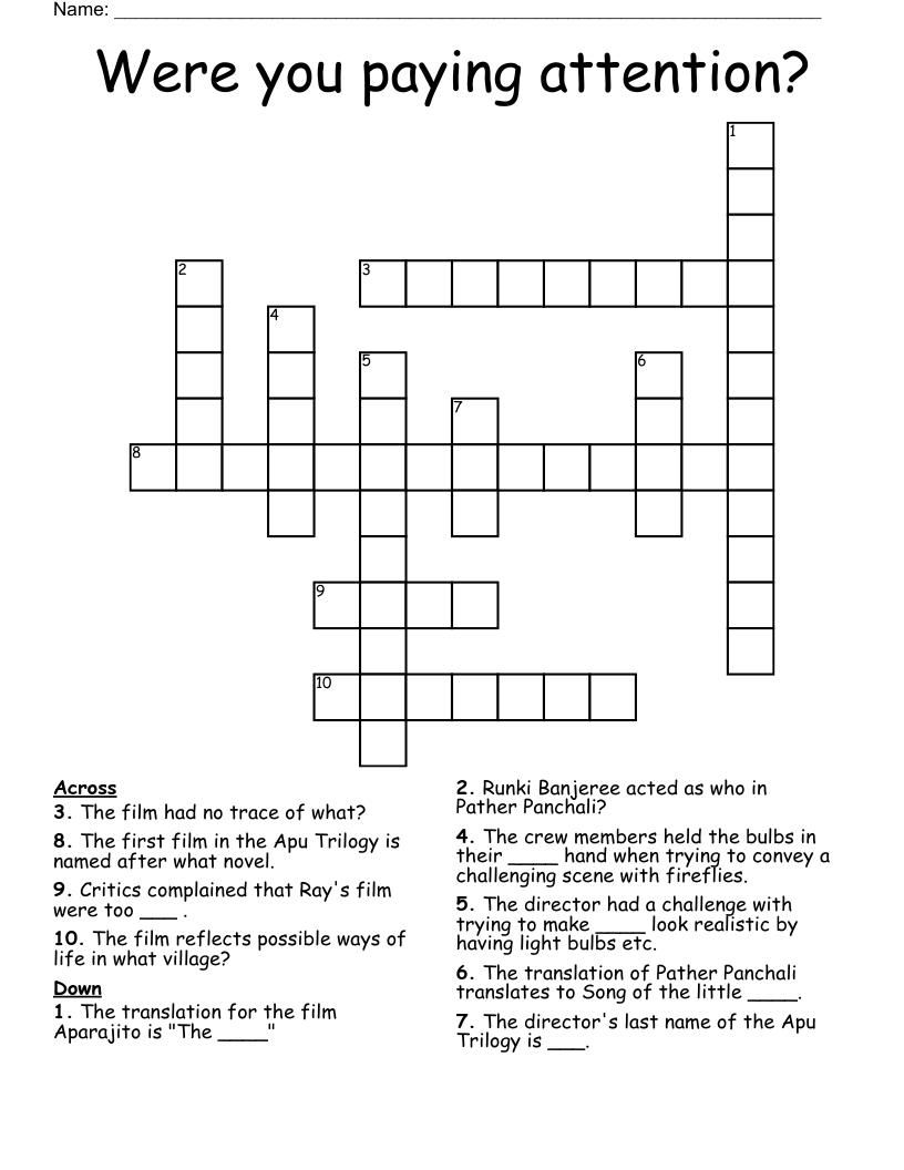 Paying Attention To What Needs To Be Done Crossword Clue