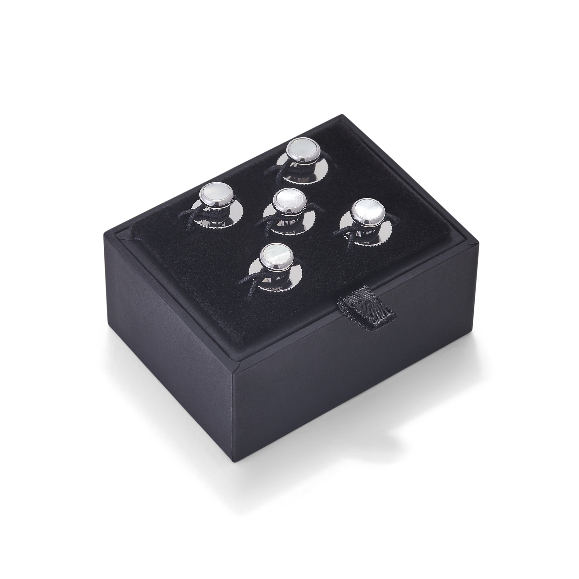 Pearl Gifts For Men Trafalgar Sutton Mother of Pearl Stud Set In Silver Mother of pearl Crossword Clue