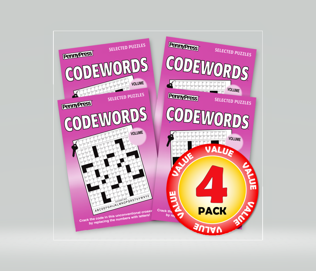 Penny Press Codewords Crosswords 4 pack EBay