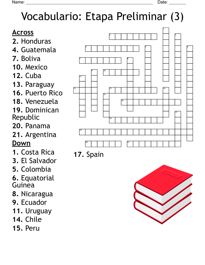 Peru Crossword WordMint