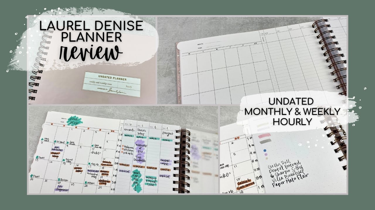 PLANNER REVIEW The Undated Vertical Weekly Planner From Laurel Denise Tattooed Teacher Plans YouTube