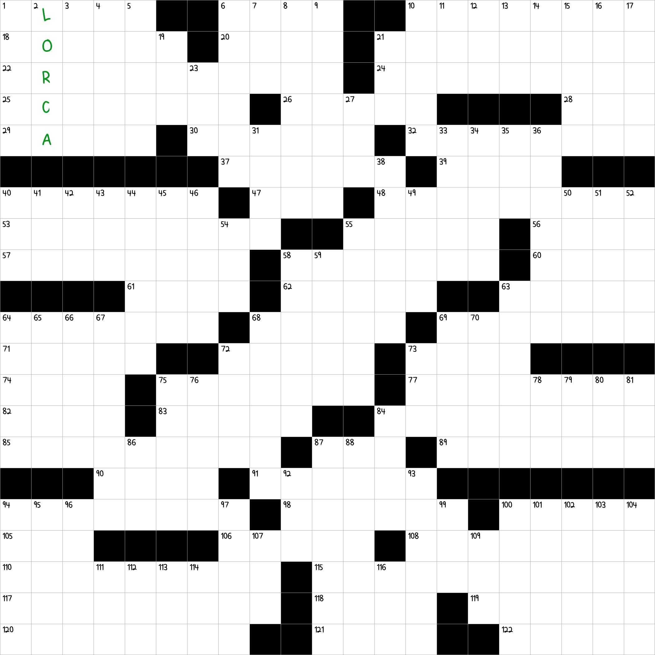 Playwright Federico Garc a NYT Crossword Clue March 16 2025