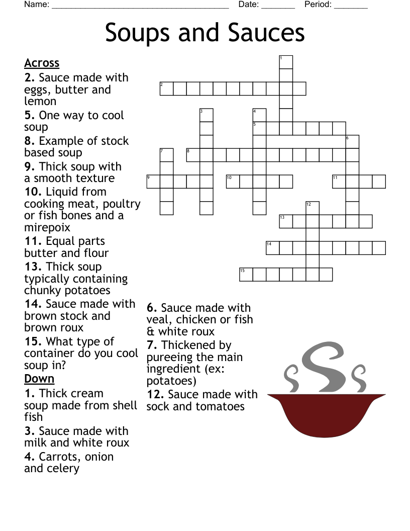 Popular Foods Around The World Crossword WordMint