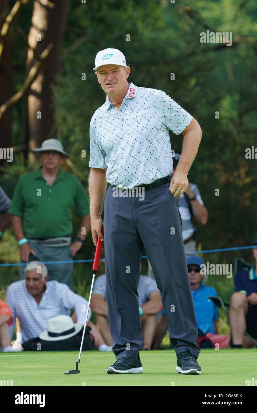 Professional Golfer Ernie Els Of South Africa Stock Photo Alamy