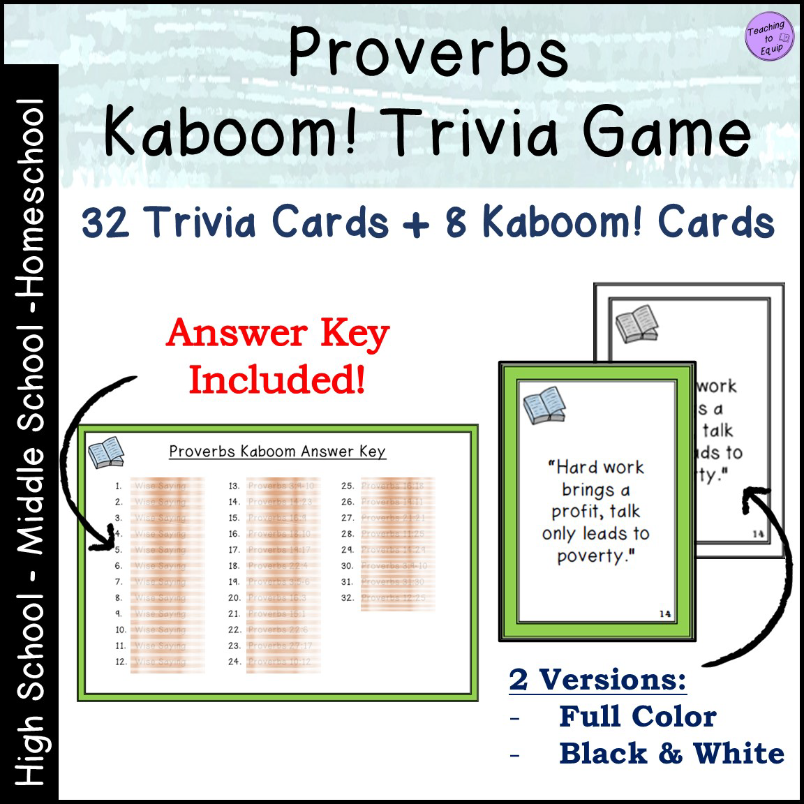 Proverbs Bible Or Wise Saying Trivia Game Made By Teachers Proverbs Bible Or Wise Saying Trivia Game Made By Teachers