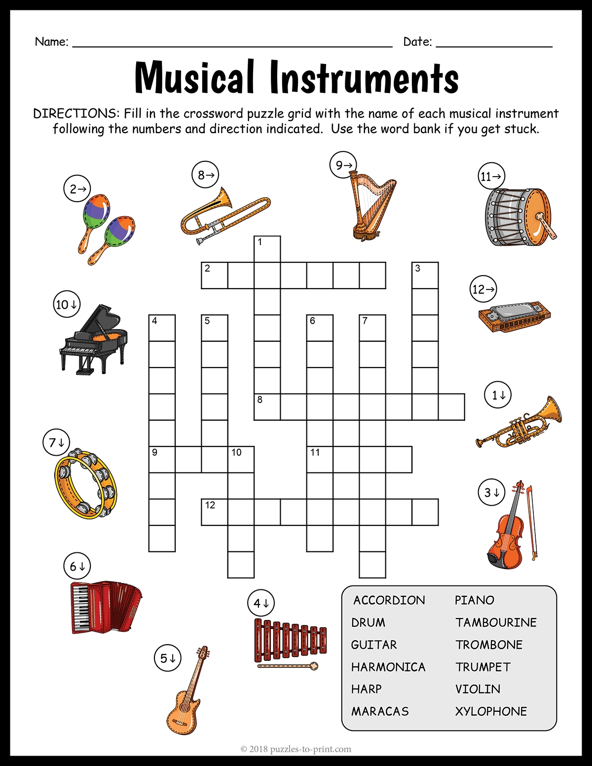 Puzzle Musical Instruments