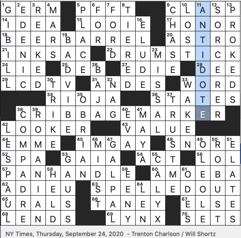 Rex Parker Does The NYT Crossword Puzzle Altiplano Locale THU 9 24 20 Supermodel Born Melissa Miller Enthusiastic Flamenco Cry