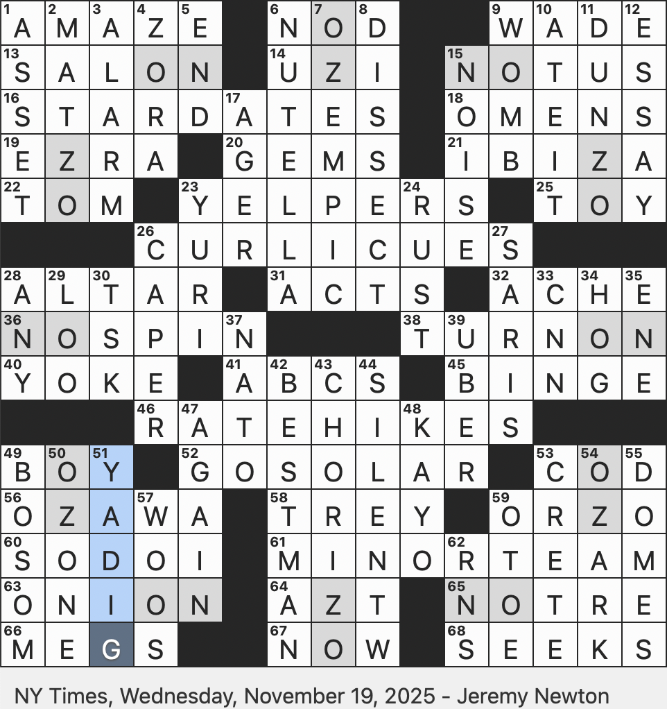 Rex Parker Does The NYT Crossword Puzzle Antidiabetes Drug Taken By Many For Weight Loss WED 11 19 25 Netflix Crime Drama Set In Rural Missouri Fancy Spirals In Calligraphy 