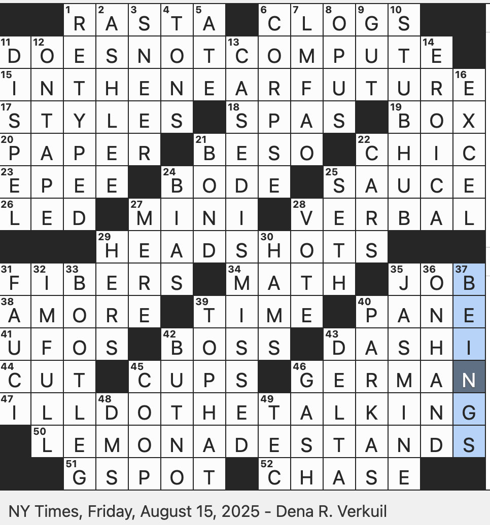 Rex Parker Does The NYT Crossword Puzzle English Translation Of The Dutch klompen FRI 8 15 25 Younger Simpson Sister Miso Soup Base X As In Mexico Glazier s Replacement