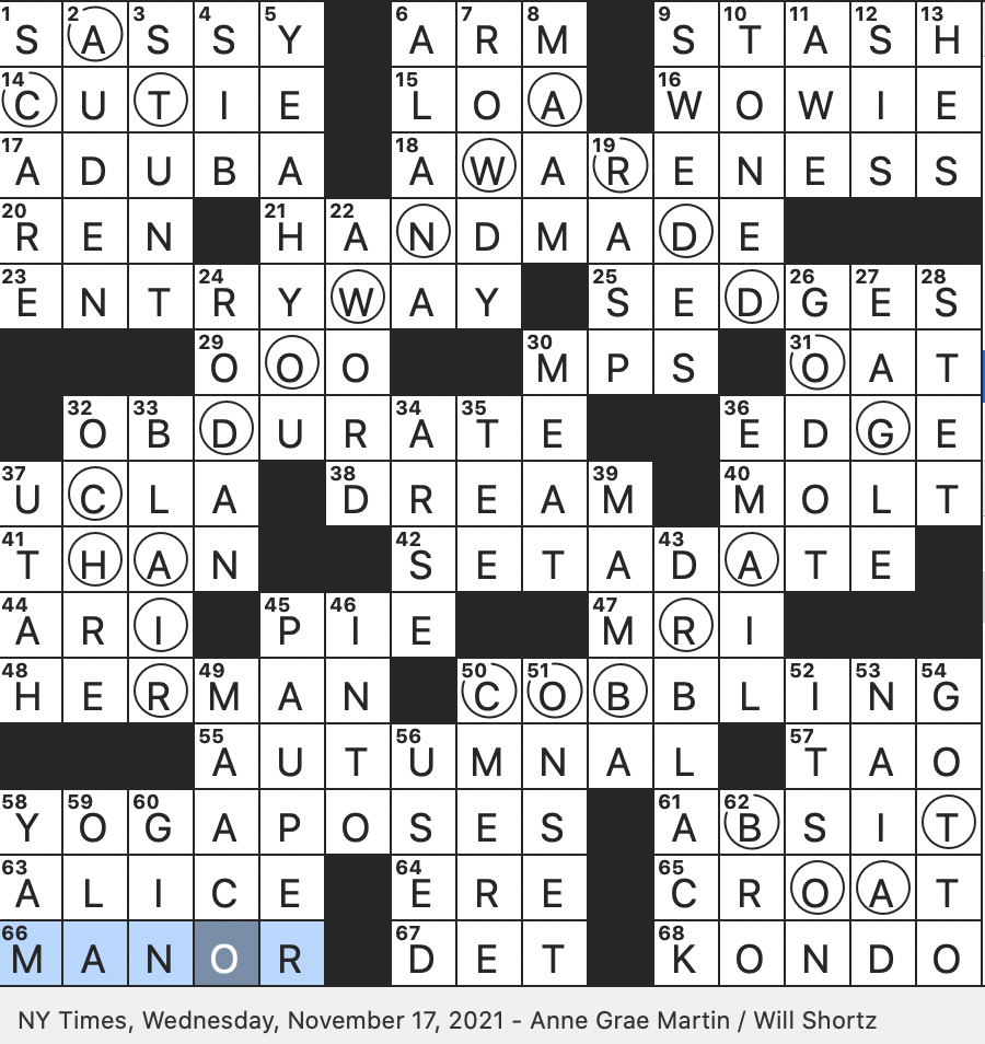 Rex Parker Does The NYT Crossword Puzzle Fearsome Pteranodon Of Classic Film WED 11 17 21 Serena s Best Friend On Gossip Girl Colorfully Named Victim In The UK Version Of Clue 