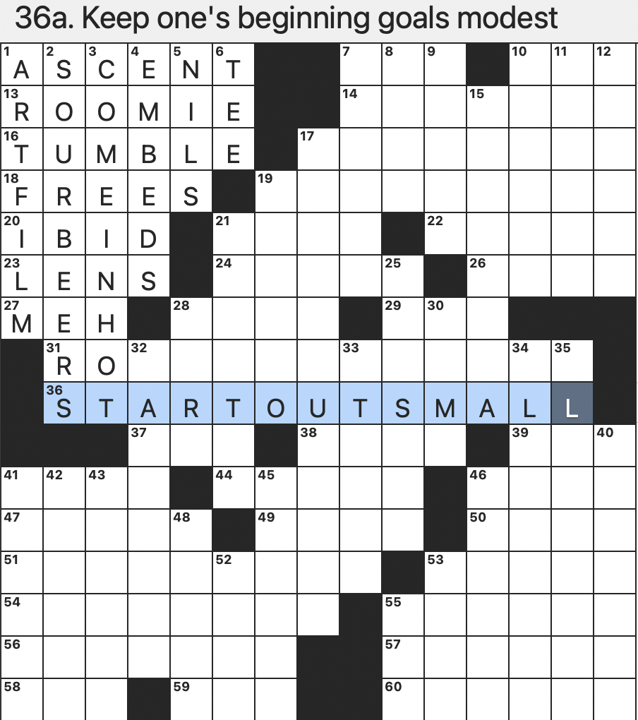 Rex Parker Does The NYT Crossword Puzzle Greek Word For knowledge SAT 2 3 24 Sir Georg Who Conducted 999 Chicago Symphony Concerts Cannabis With A High Level Of THC 
