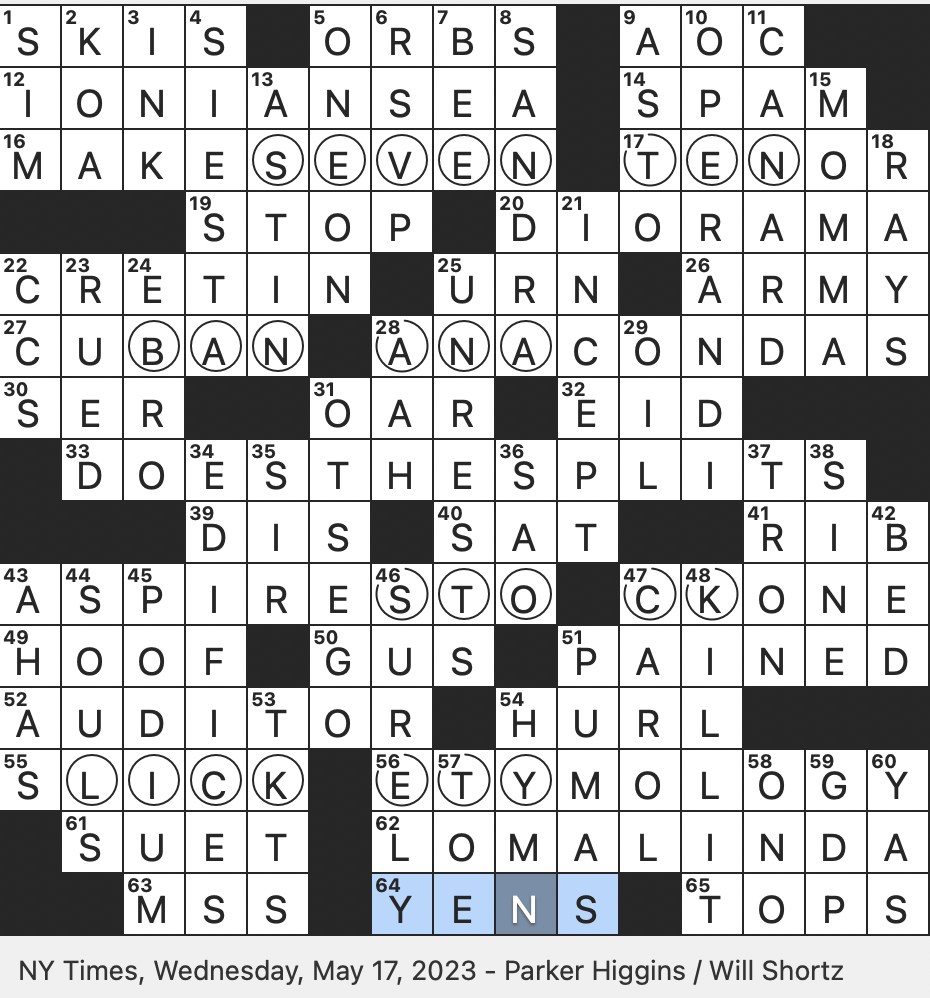 dies latin hymn crossword