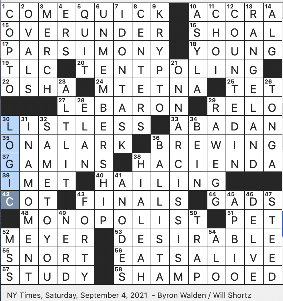 Rex Parker Does The NYT Crossword Puzzle Hippie Confab SAT 9 4 21 Iranian Port Near The Iraq Border Malt Liquor Bottle In Slang Ancient Siege Weapon For Launching Stones Rex Parker Does The NYT Crossword Puzzle Hippie Confab SAT 9 4 21 Iranian Port Near The Iraq Border Malt Liquor Bottle In Slang Ancient Siege Weapon For Launching Stones