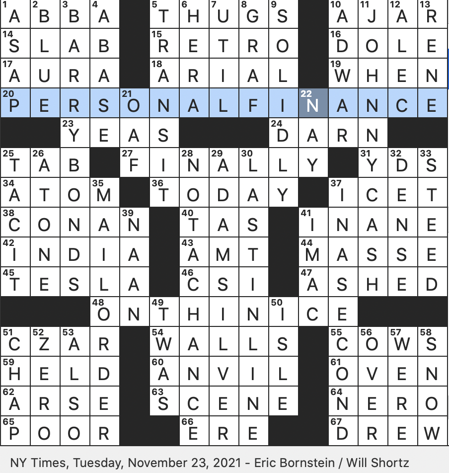 Rex Parker Does The NYT Crossword Puzzle November 2021