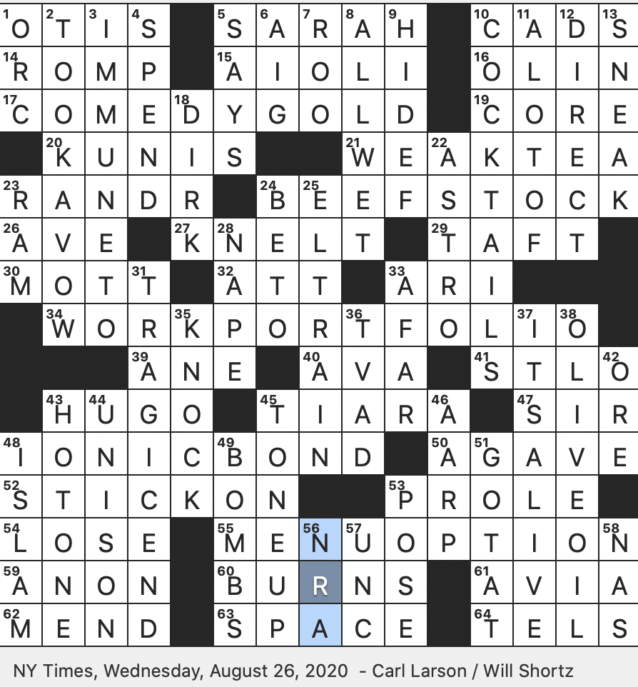 Rex Parker Does The NYT Crossword Puzzle Old fashioned Weapon For Hand To Hand Combat WED 8 26 20 Strategic Objective Soon After D Day Invasion Dinner Preceder On Dinner Invitation