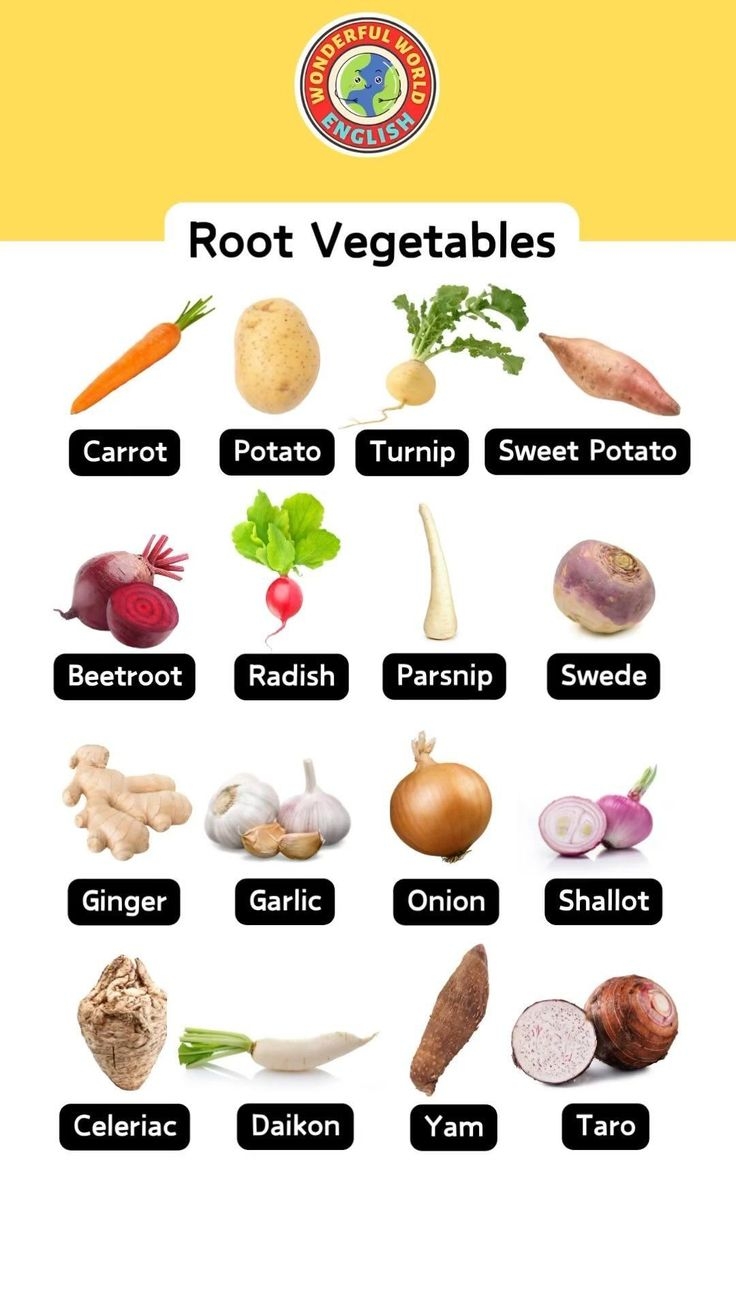  Root Vegetables 