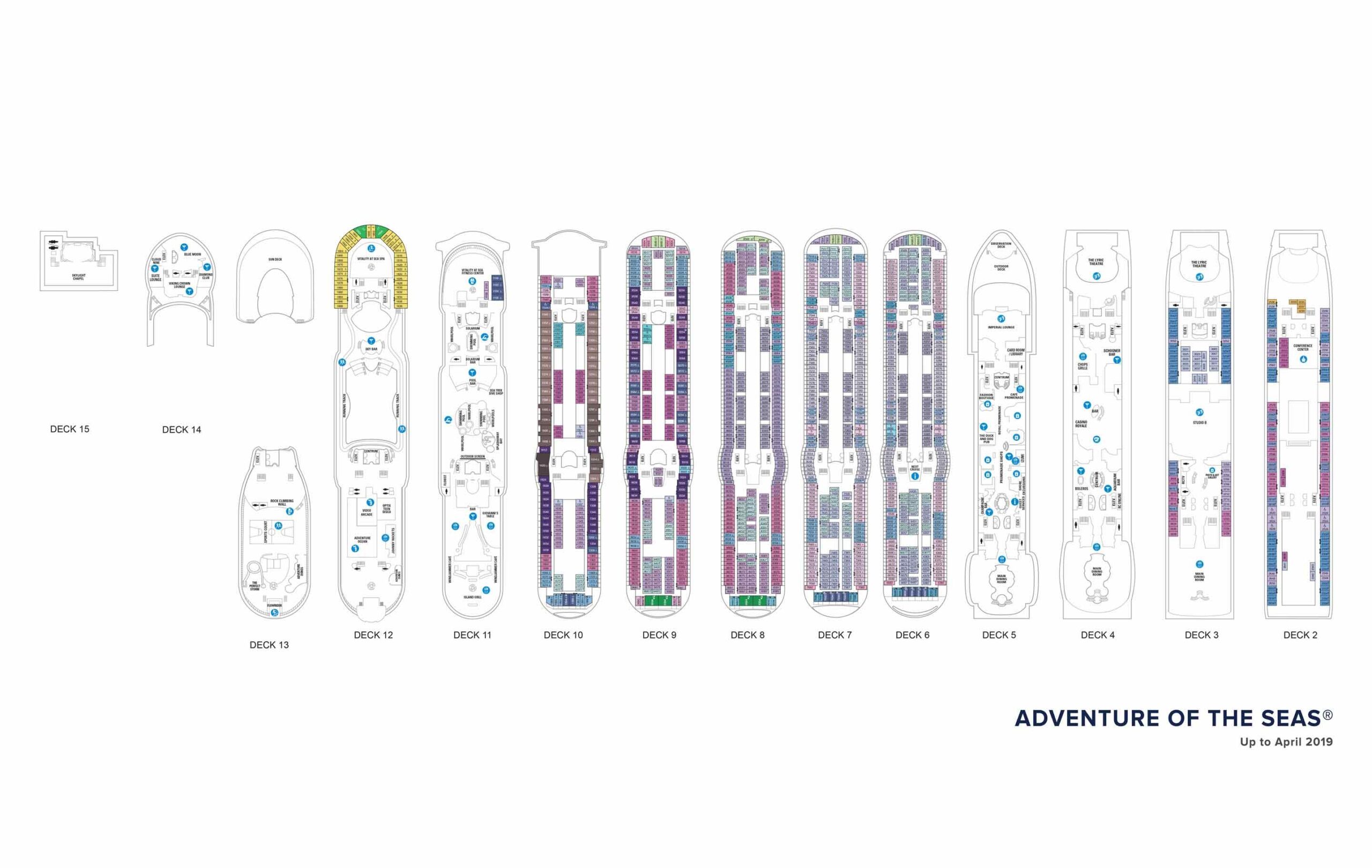 Royal Caribbean Deck Plans Royal Caribbean Cruises