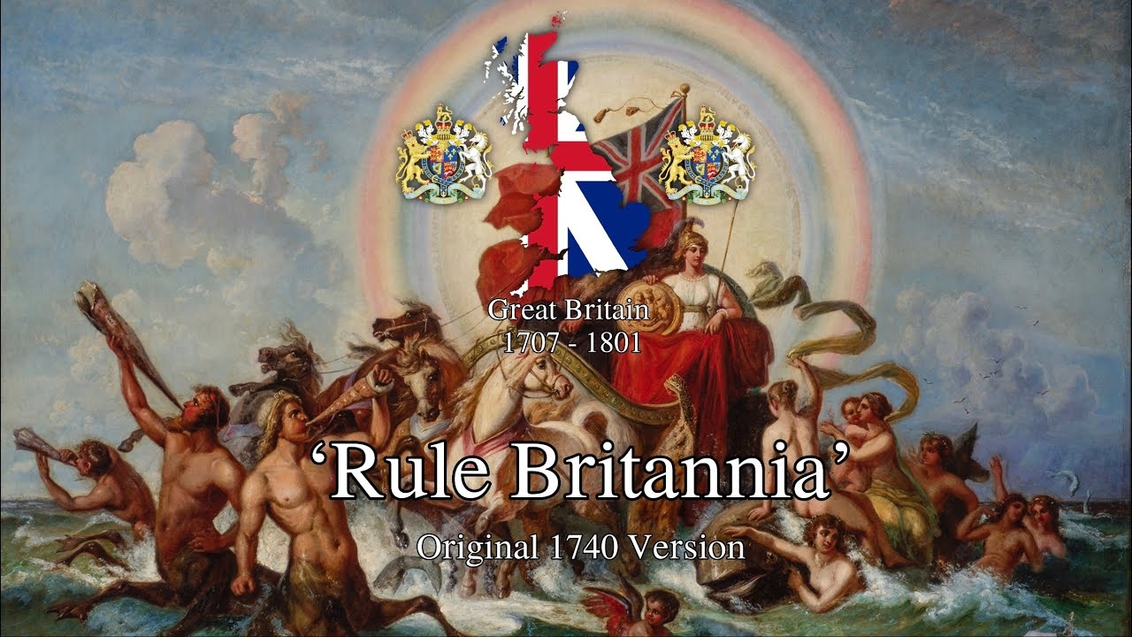 Rule Britannia Original 1740 Version Of The Song YouTube