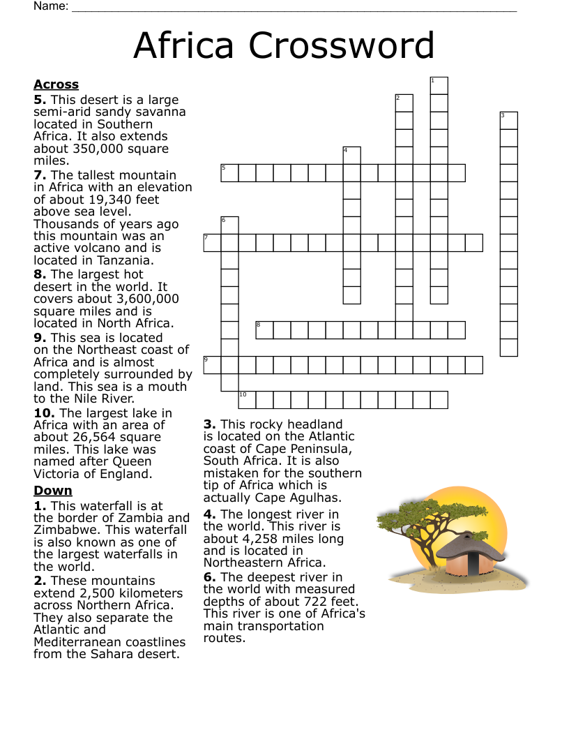 african antelope crossword puzzle clue