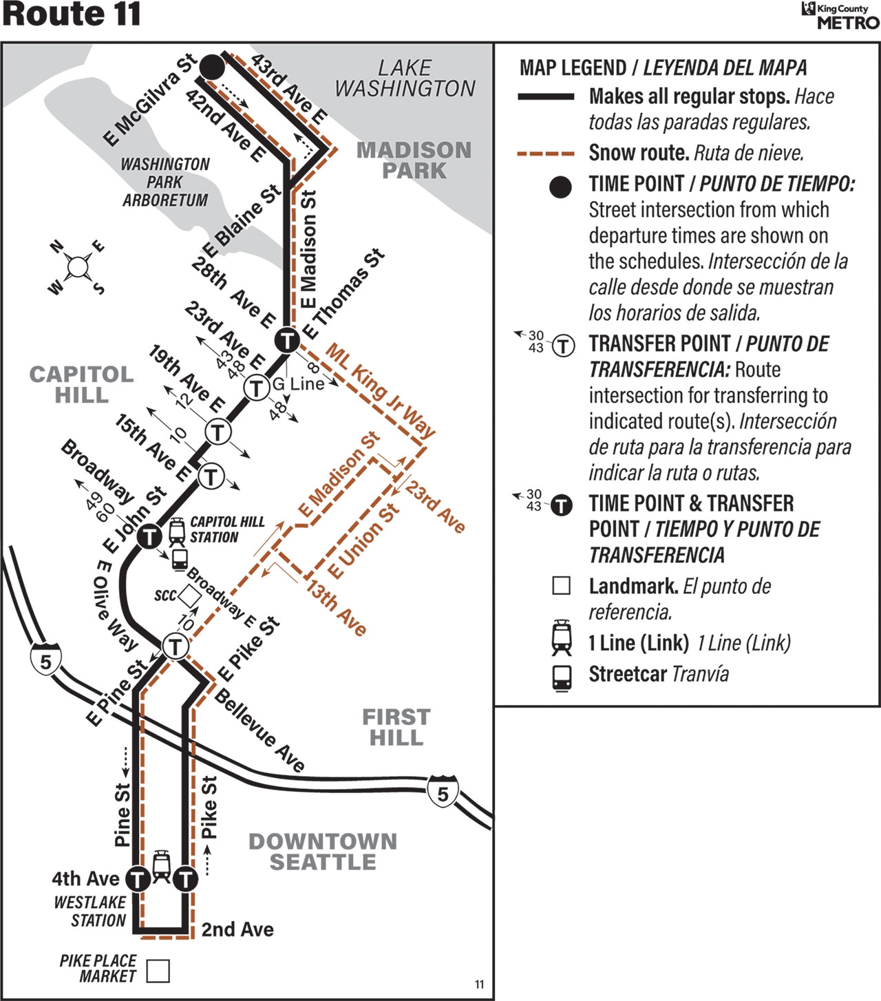 Schedules And Maps King County Washington