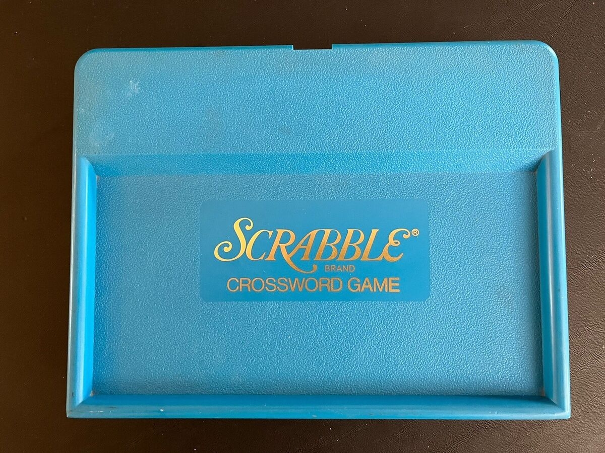 SCRABBLE Crossword Game Travel Edition Blue Plastic Case C 1948 USA COMPLETE EBay SCRABBLE Crossword Game Travel Edition Blue Plastic Case C 1948 USA COMPLETE EBay