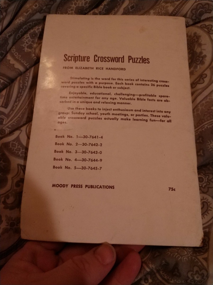 Scripture Crossword Puzzles No 5 9781493700479 EBay