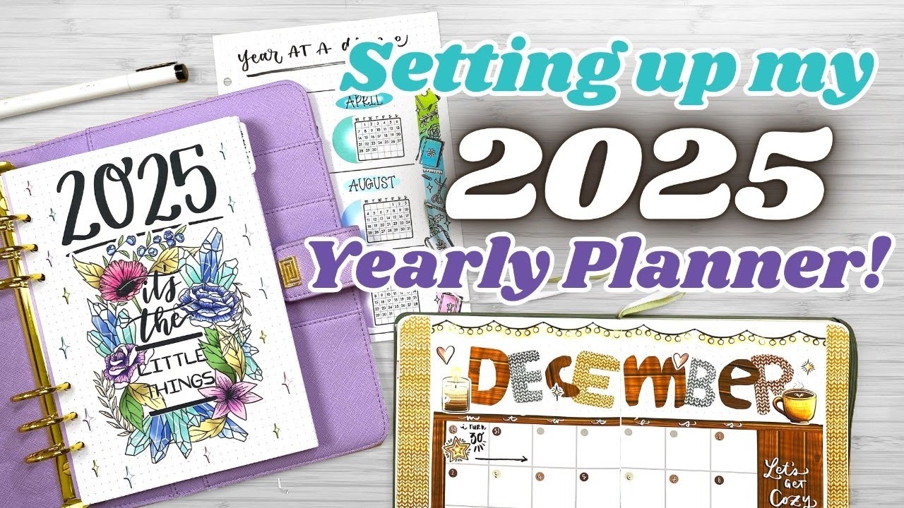 Setting Up My 2025 Planner LIVE My 2025 Future Log YouTube