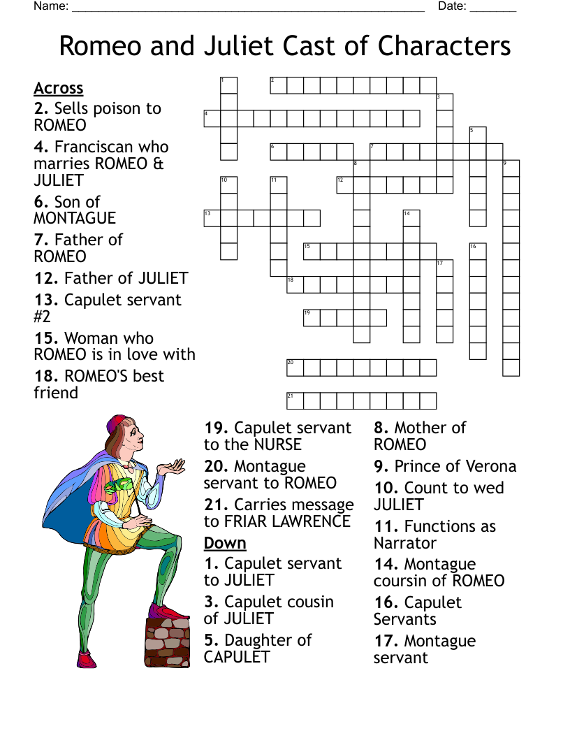 Shakespeare s Famous Quotes Crossword WordMint
