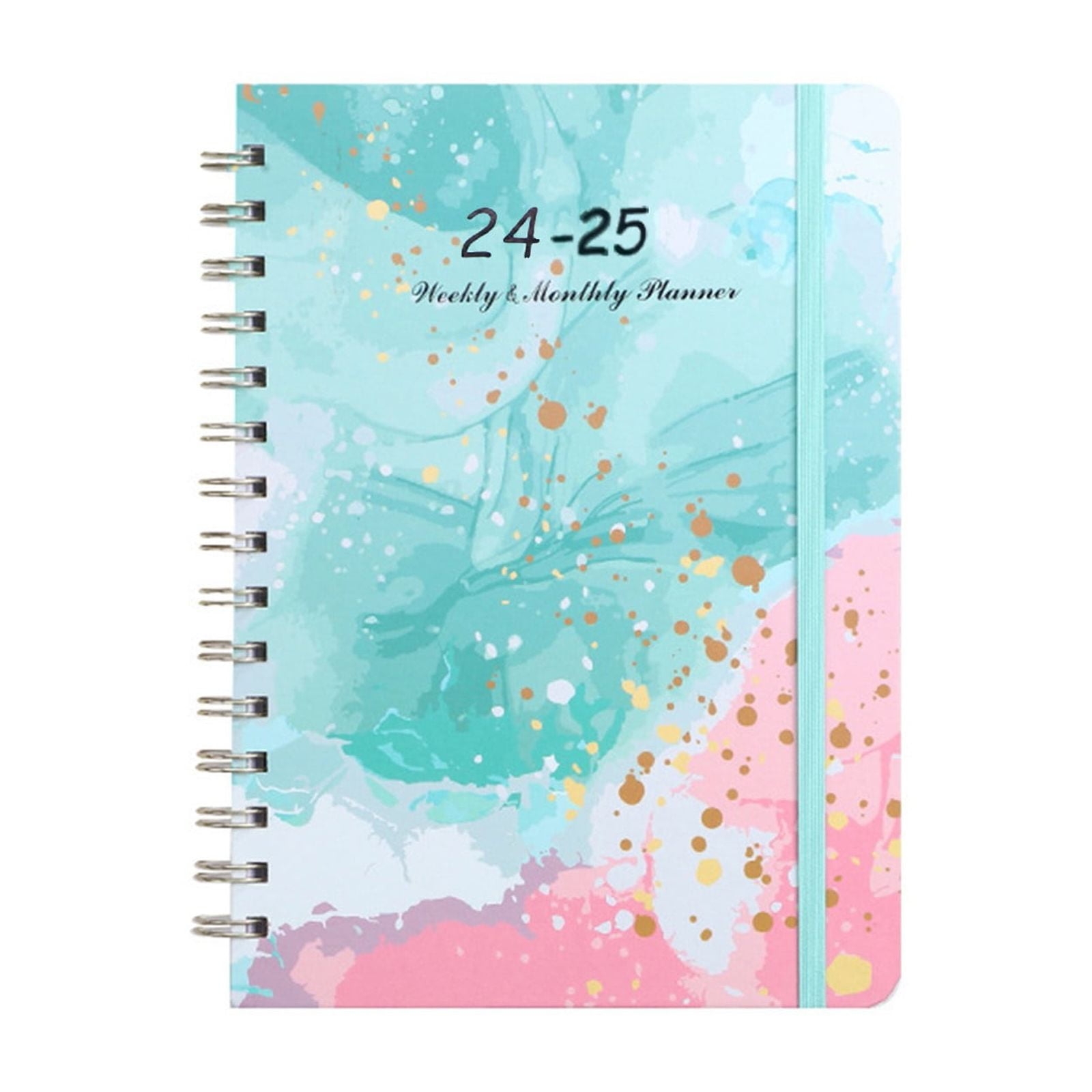 Shyuyusa 2024 Personalized Weekly And Monthly Planner Flower Schedule English Diary Planner A5 To Do List Planner Planner 2024 25 With Flexible Cover Tabs Walmart