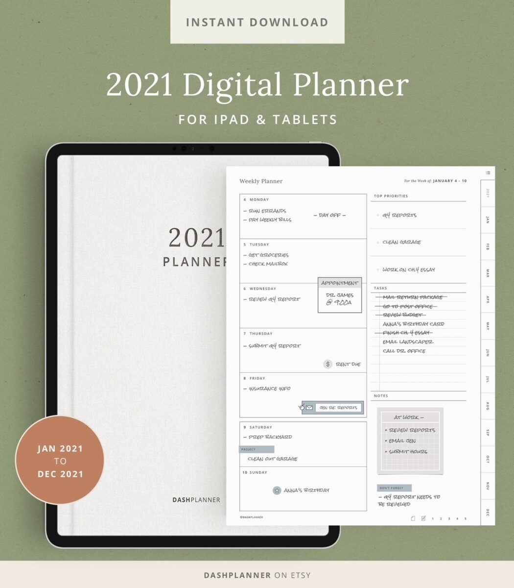 Simple Digital Planner Millennial Boss