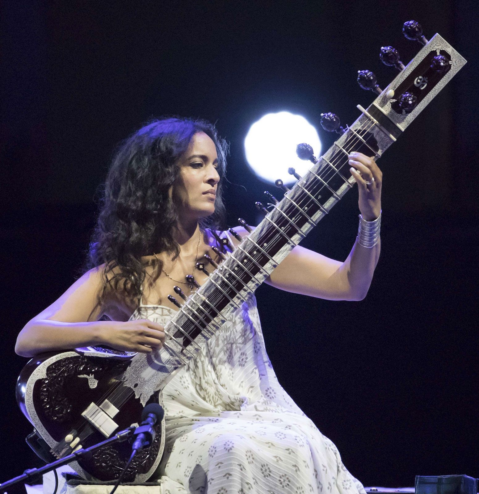 sitar music crossword clue