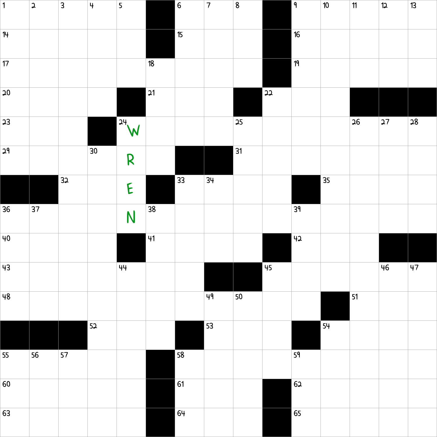 Small Brown Songbird NYT Crossword Clue January 14 2025