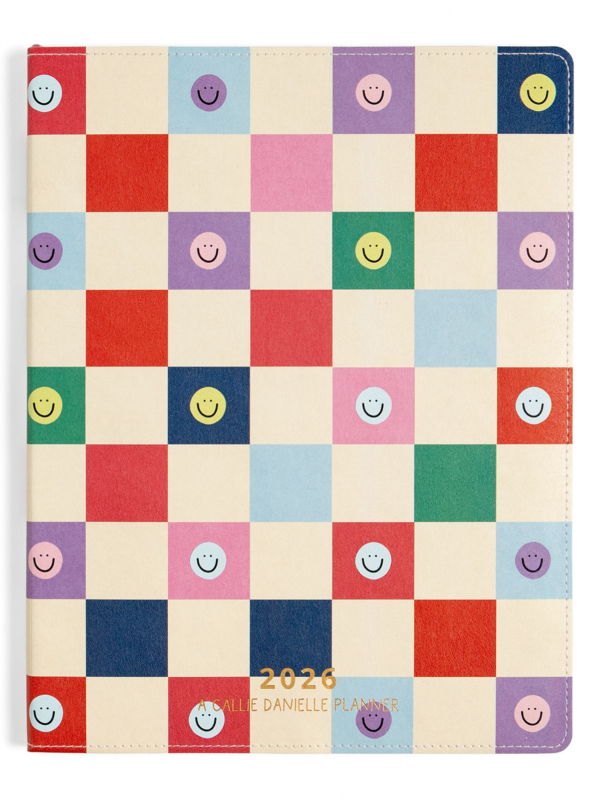 Smiley Checkered Planner 2026 Calendar Year Callie Danielle Shop