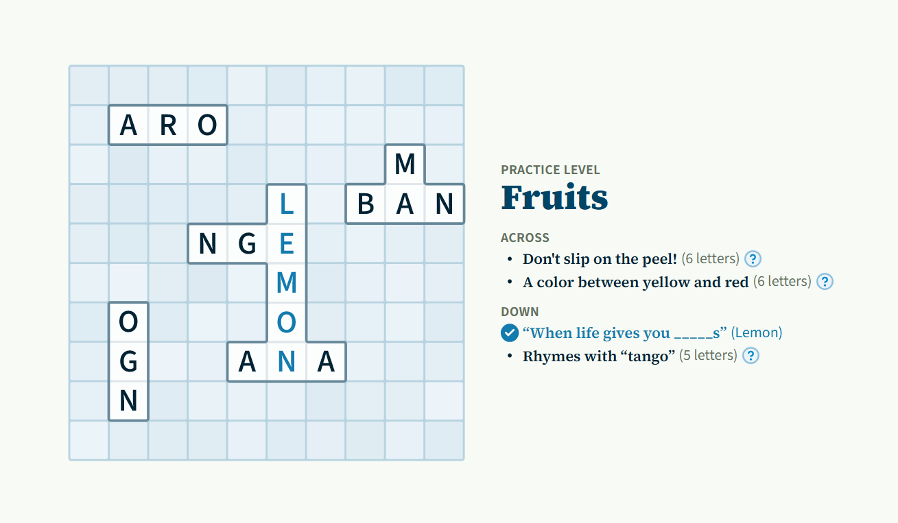 next in line crossword