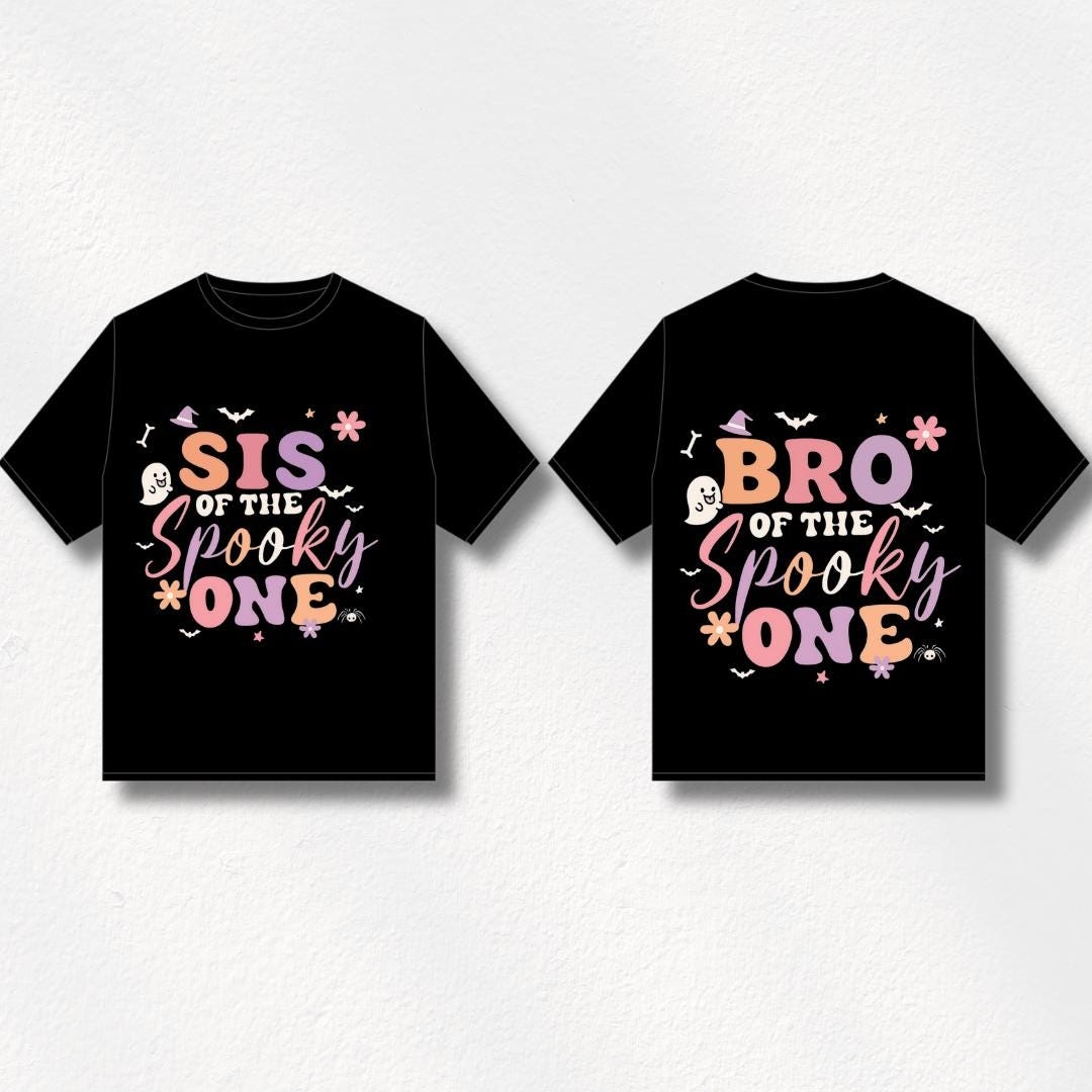 Spooky One Halloween Family Design Mom Dad Sis Bro Of The Spooky One Birthday First Birthday Halloween Part Cute Halloween PNG Design Etsy Israel