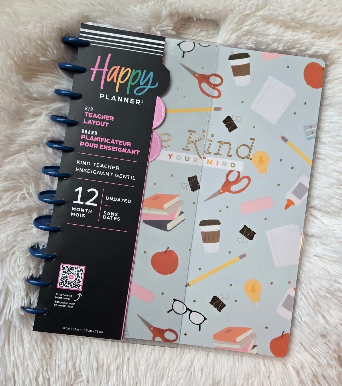 The Happy Planner Big Teacher Layout Be Kind Undated Planner Teacher Planner