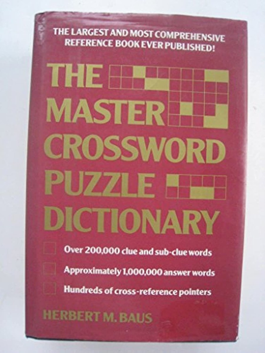 large book crossword clue