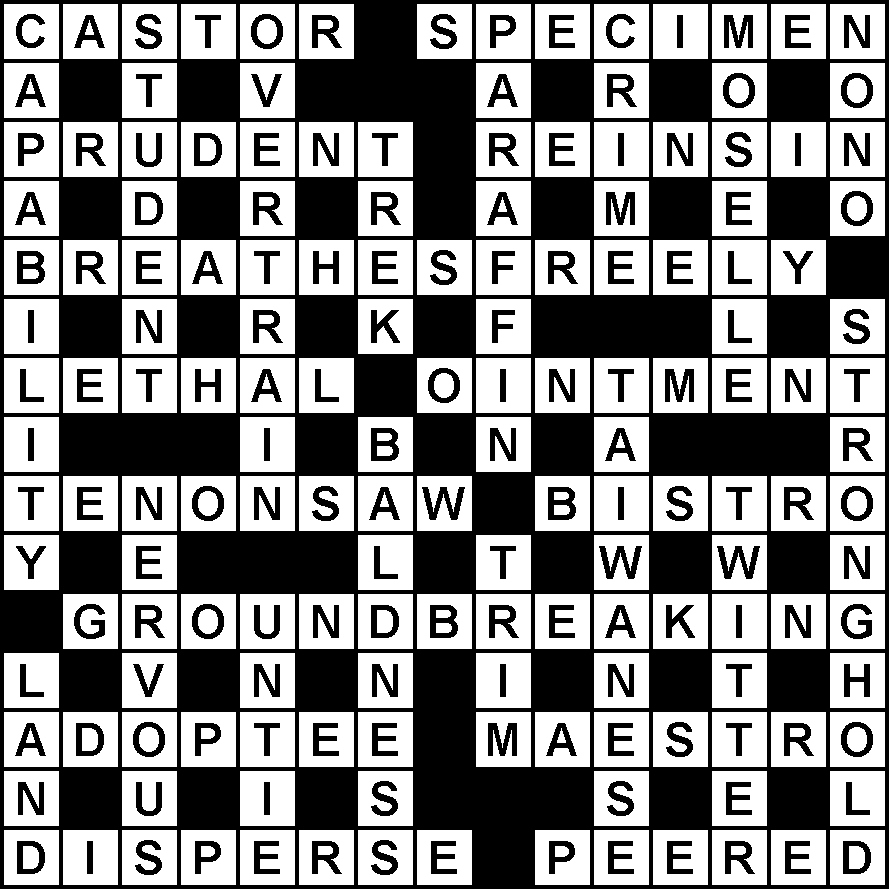 The Stickler Weekly 115 Solution Australian Crosswords