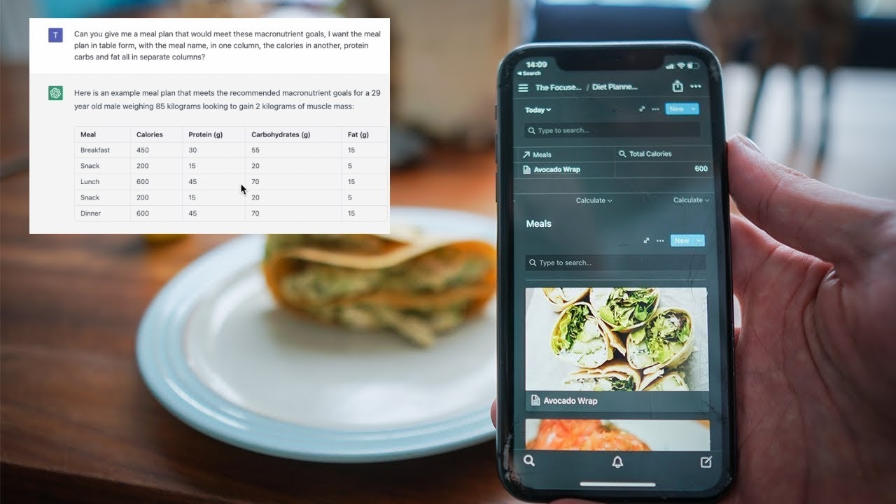 The Ultimate AI Meal Plan ChatGPT Notion YouTube