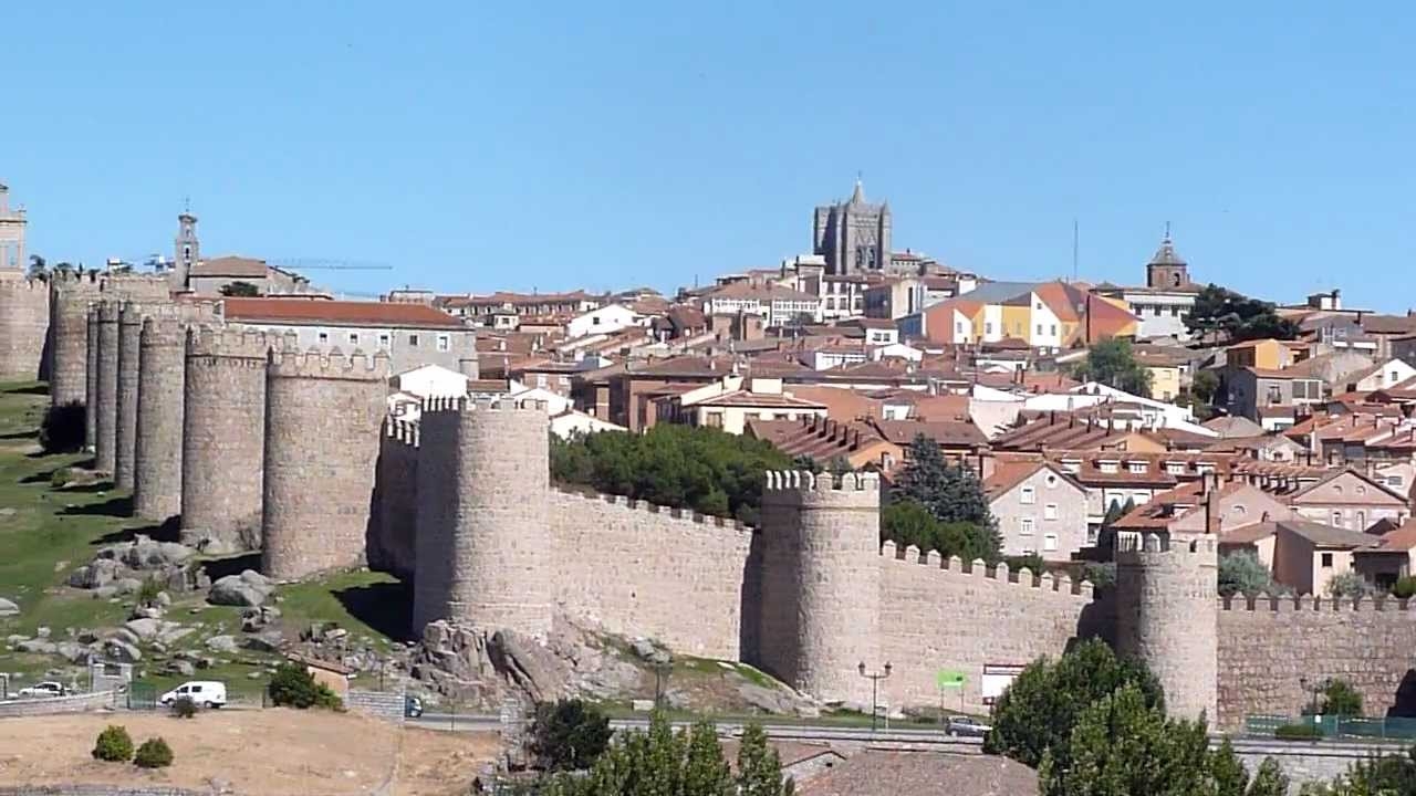 The Walled City Of vila Spain YouTube