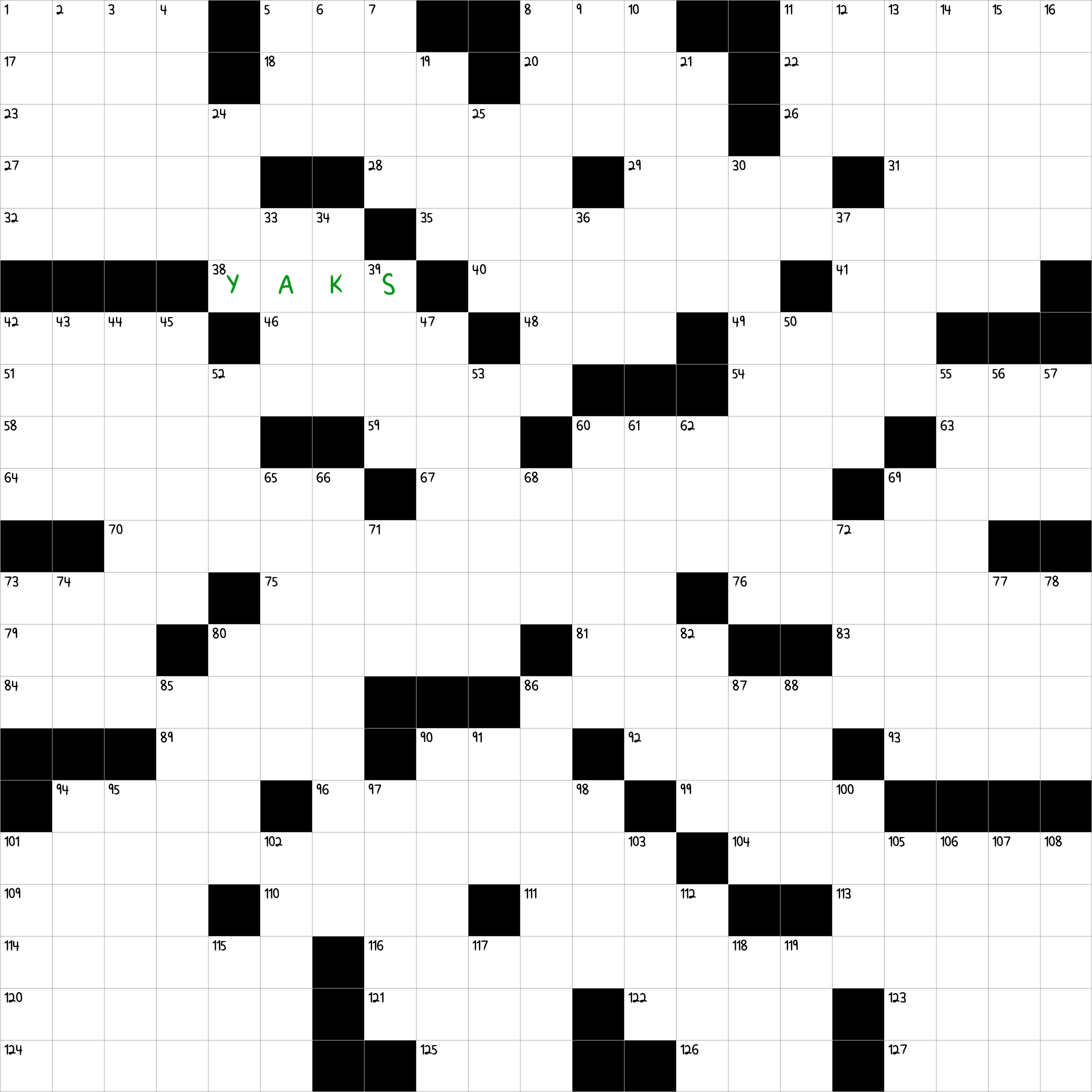 Tibetan Beasts NYT Crossword Clue February 9 2025